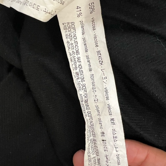 SOLD‼️‼️Zara Black Dress with Brown Bead Details - Picture 9 of 9